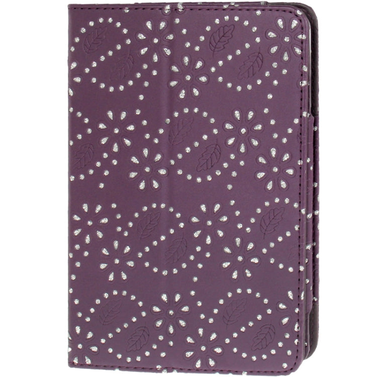 Diamond Palace Flower Pattern Leather Case with Holder for iPad mini 1 / 2 / 3