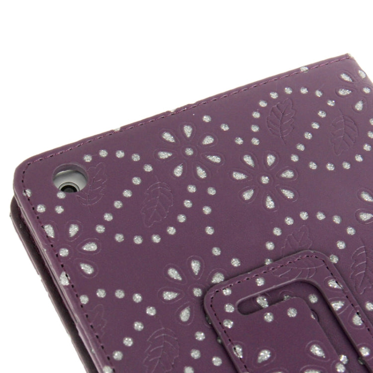 Diamond Palace Flower Pattern Leather Case with Holder for iPad mini 1 / 2 / 3