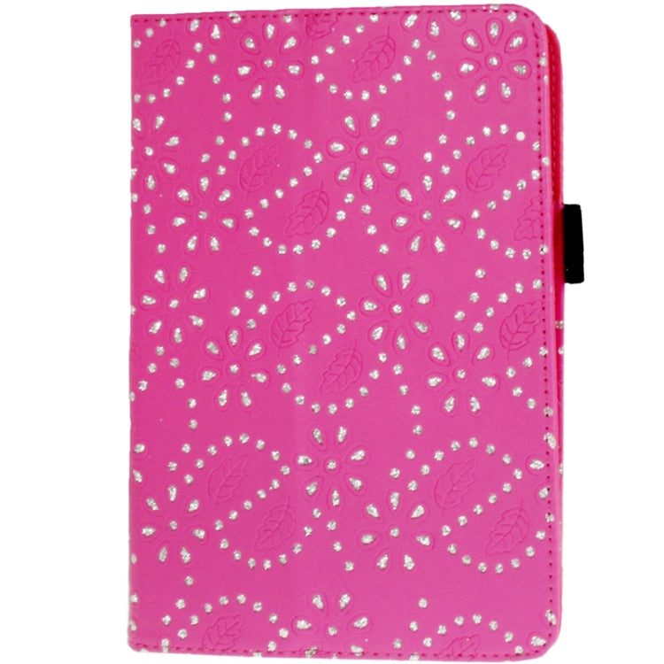 Diamond Palace Flower Pattern Leather Case with Holder for iPad mini 1 / 2 / 3