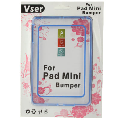 2-color (TPU + Transparent Plastic) Bumper Frame Case for iPad mini 1 / 2 / 3