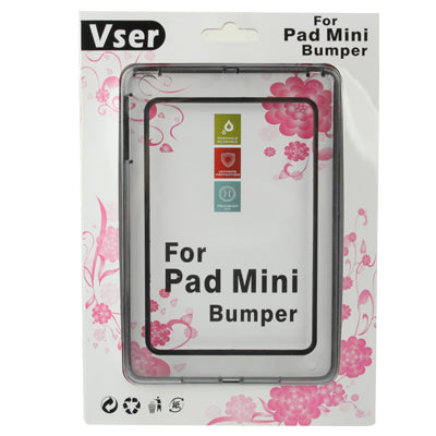 2-color (TPU + Transparent Plastic) Bumper Frame Case for iPad mini 1 / 2 / 3