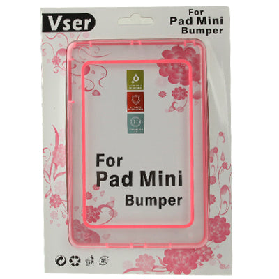 2-color (TPU + Transparent Plastic) Bumper Frame Case for iPad mini 1 / 2 / 3