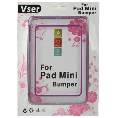 2-color (TPU + Transparent Plastic) Bumper Frame Case for iPad mini 1 / 2 / 3