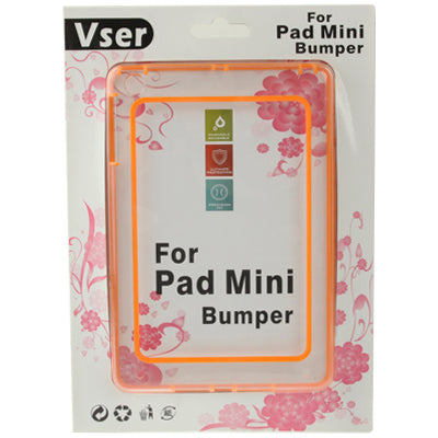 2-color (TPU + Transparent Plastic) Bumper Frame Case for iPad mini 1 / 2 / 3