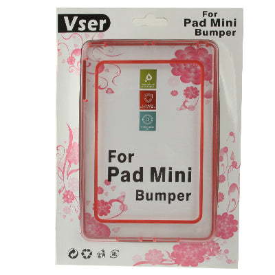 2-color (TPU + Transparent Plastic) Bumper Frame Case for iPad mini 1 / 2 / 3