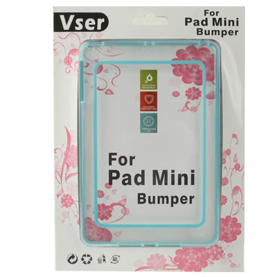 2-color (TPU + Transparent Plastic) Bumper Frame Case for iPad mini 1 / 2 / 3