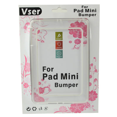 2-color (TPU + Transparent Plastic) Bumper Frame Case for iPad mini 1 / 2 / 3