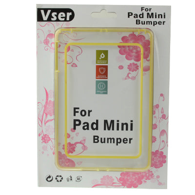 2-color (TPU + Transparent Plastic) Bumper Frame Case for iPad mini 1 / 2 / 3
