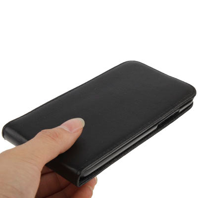Vertical Flip Soft Leather Case for HTC X920e / Butterfly(Black)