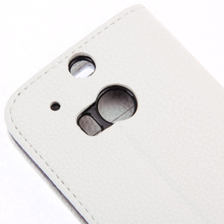 Litchi Texture Leather Case with Holder & Credit Card Slot for HTC One M8