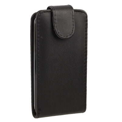 Pure Color Vertical Flip Leather Case for Nokia Lumia 620 (Black)