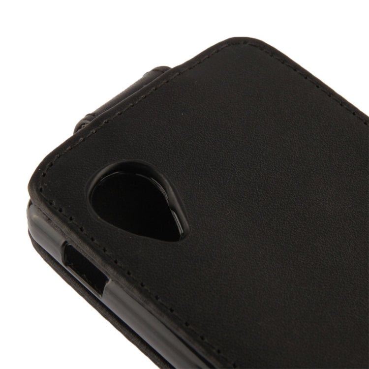 Vertical Flip Leather Case for Google Nexus 5  (Black)