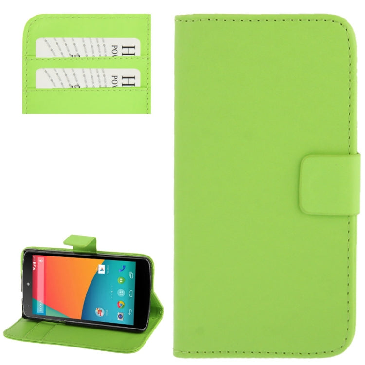 Leather Case with Credit Card Slot & Holder for Google Nexus 5 / D820 / D821
