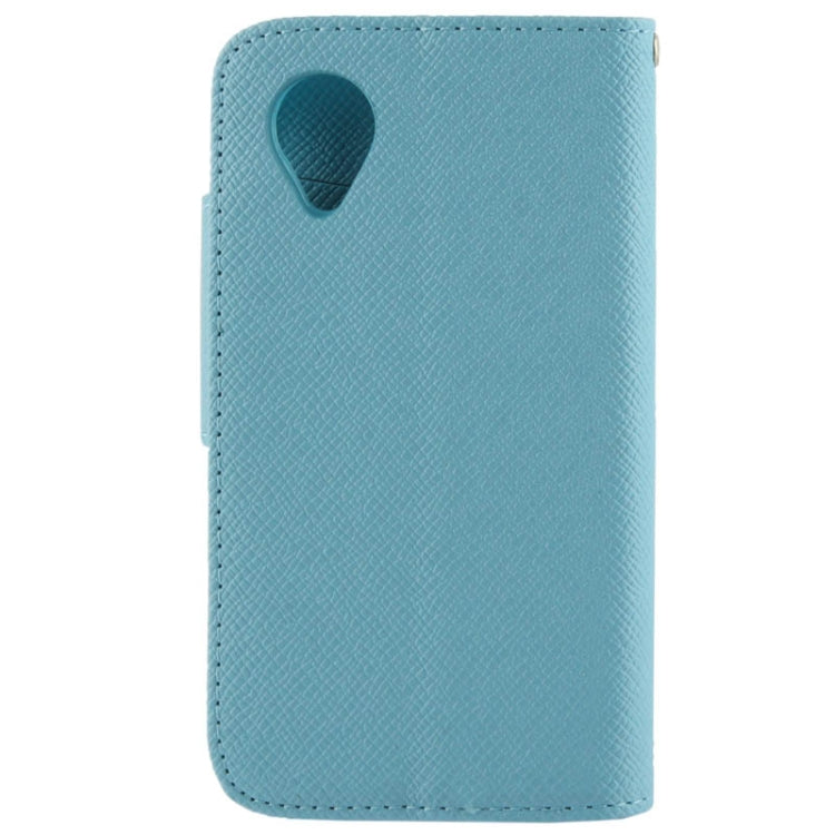 Cross Texture Leather Case with Credit Card Slot & Holder for Google Nexus 5 / D820 / D821