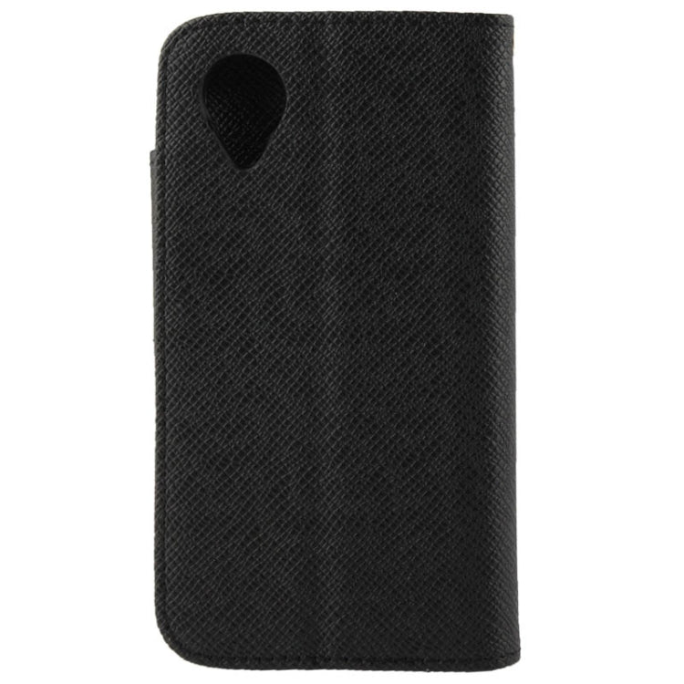 Cross Texture Leather Case with Credit Card Slot & Holder for Google Nexus 5 / D820 / D821