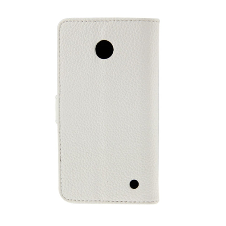 Litchi Texture Flip Leather Case with Credit Card Slots & Holder for Nokia Lumia 630