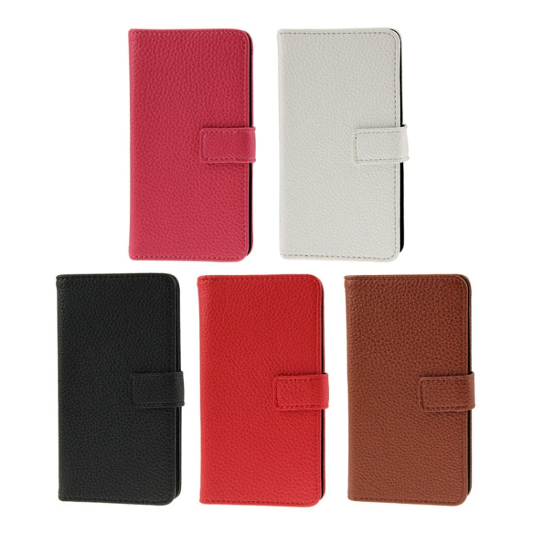 Litchi Texture Flip Leather Case with Credit Card Slots & Holder for Nokia Lumia 630