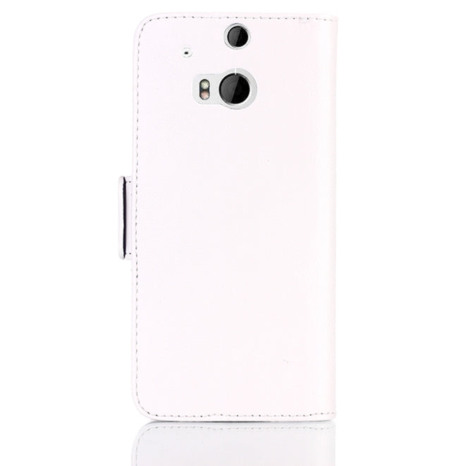 Oil Leather Case with Credit Card Slot & Holder for HTC One / M8