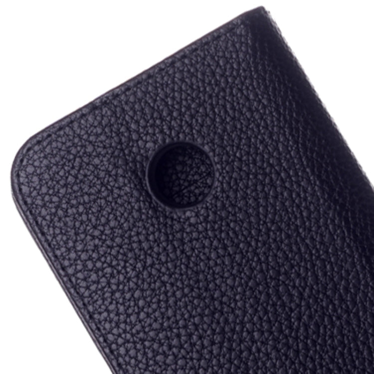 Litchi Texture Magnetic Button Horizontal Flip Leather Case with Card Slots & Holder for Motorola Moto E / XT1021