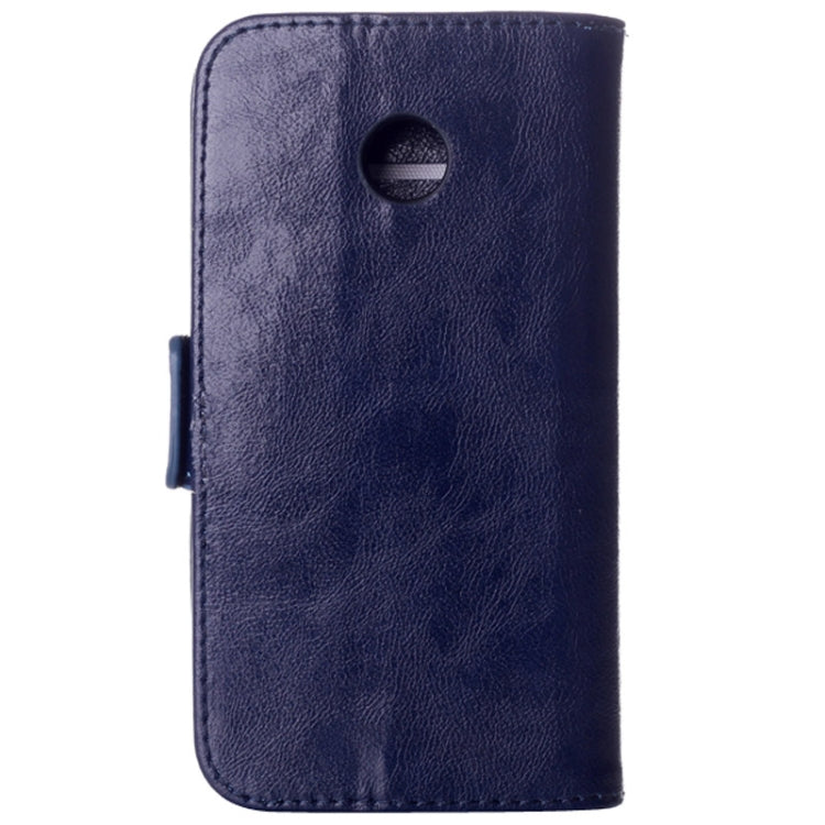 Crazy Horse Texture Horizontal Flip Leather Case with Card Slots & Holder for Motorola Moto E / XT1021