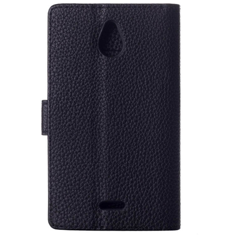 Litchi Texture Magnetic Button Horizontal Flip Leather Case with Card Slots & Holder for Nokia X2