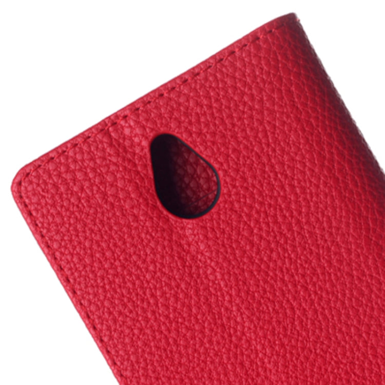 Litchi Texture Magnetic Button Horizontal Flip Leather Case with Card Slots & Holder for Nokia X2