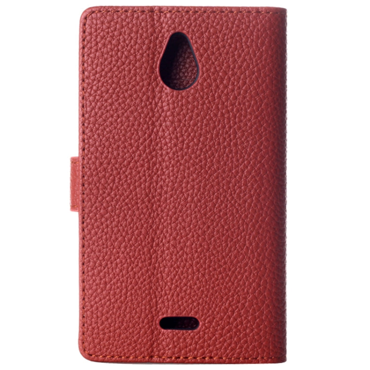 Litchi Texture Magnetic Button Horizontal Flip Leather Case with Card Slots & Holder for Nokia X2