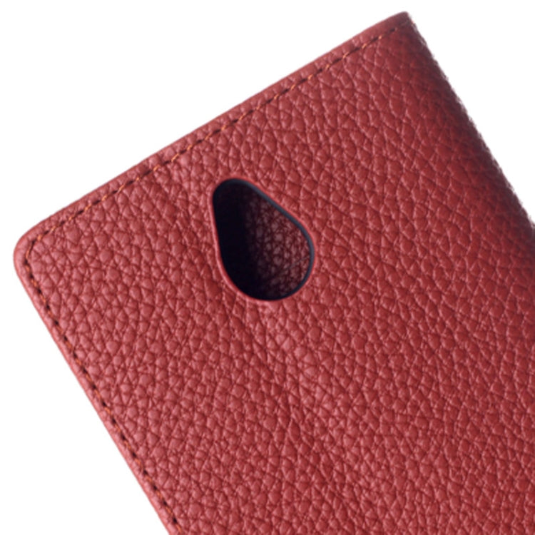 Litchi Texture Magnetic Button Horizontal Flip Leather Case with Card Slots & Holder for Nokia X2