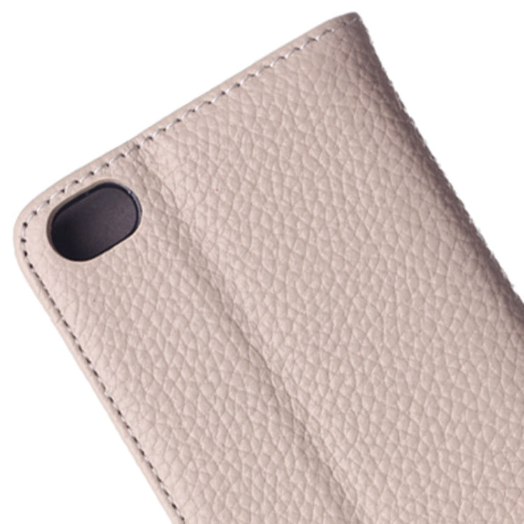 Litchi Texture Horizontal Flip Genuine Leather Case with Card Slots & Holder for Huawei Honor 6