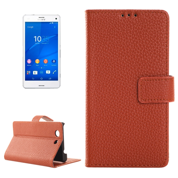 Litchi Texture Horizontal Flip Smart Leather Case with Holder & Card Slots & Wallet for Sony Xperia Z3 Compact