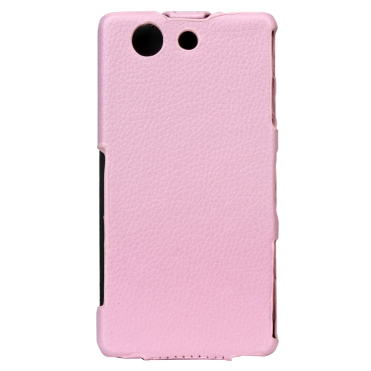 Litchi Texture Vertical Flip Leather Case for Sony Xperia Z3 Compact