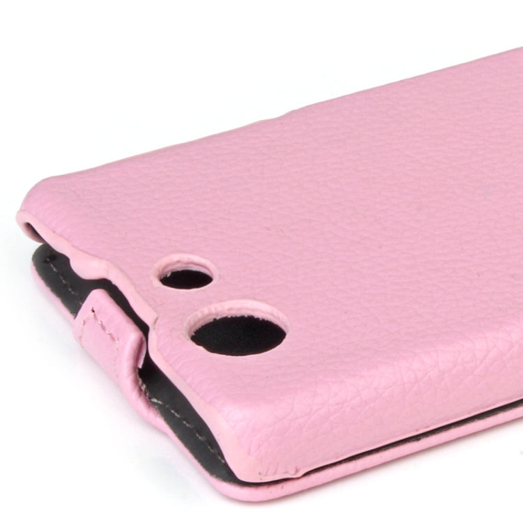 Litchi Texture Vertical Flip Leather Case for Sony Xperia Z3 Compact