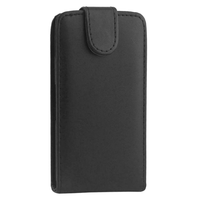 Vertical Flip Magnetic Button Leather Case for Sony Xperia Z2 Compact