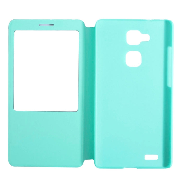 Horizontal Flip Leather Case with Call Display ID for Huawei Ascend Mate 7