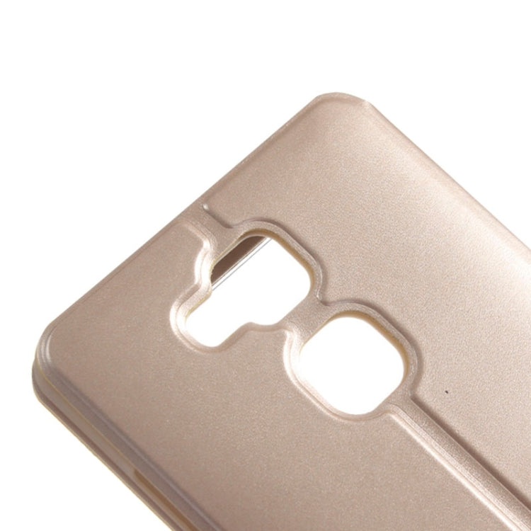 Horizontal Flip Leather Case with Call Display ID for Huawei Ascend Mate 7