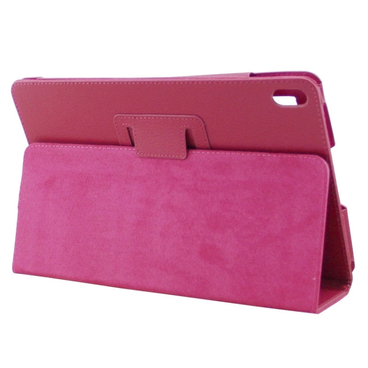 2-fold Litchi Texture Leather Case with Holder for Lenovo A10-70 / A7600