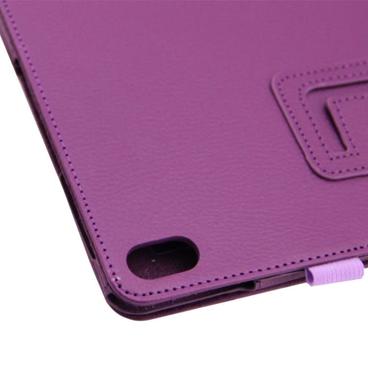 2-fold Litchi Texture Leather Case with Holder for Lenovo A10-70 / A7600