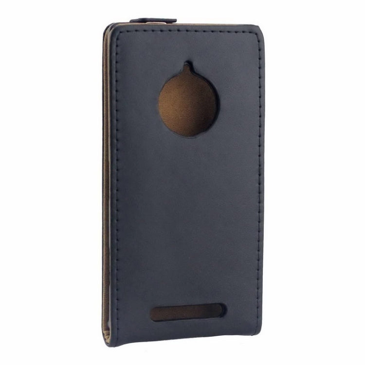 Vertical Flip Magnetic Button Leather Case for Nokia Lumia 830