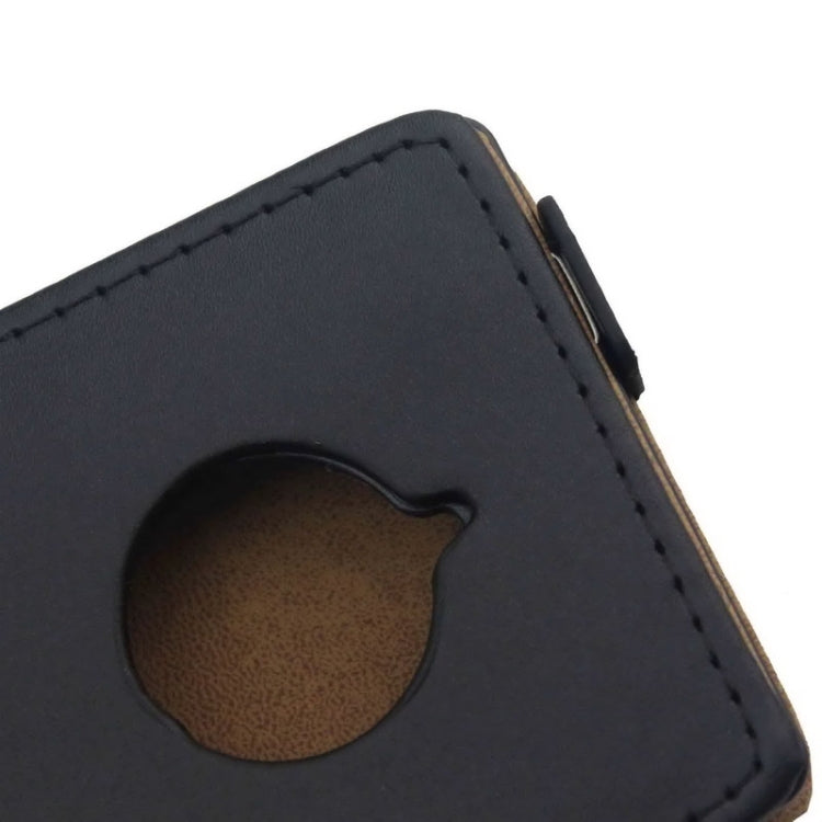 Vertical Flip Magnetic Button Leather Case for Nokia Lumia 830