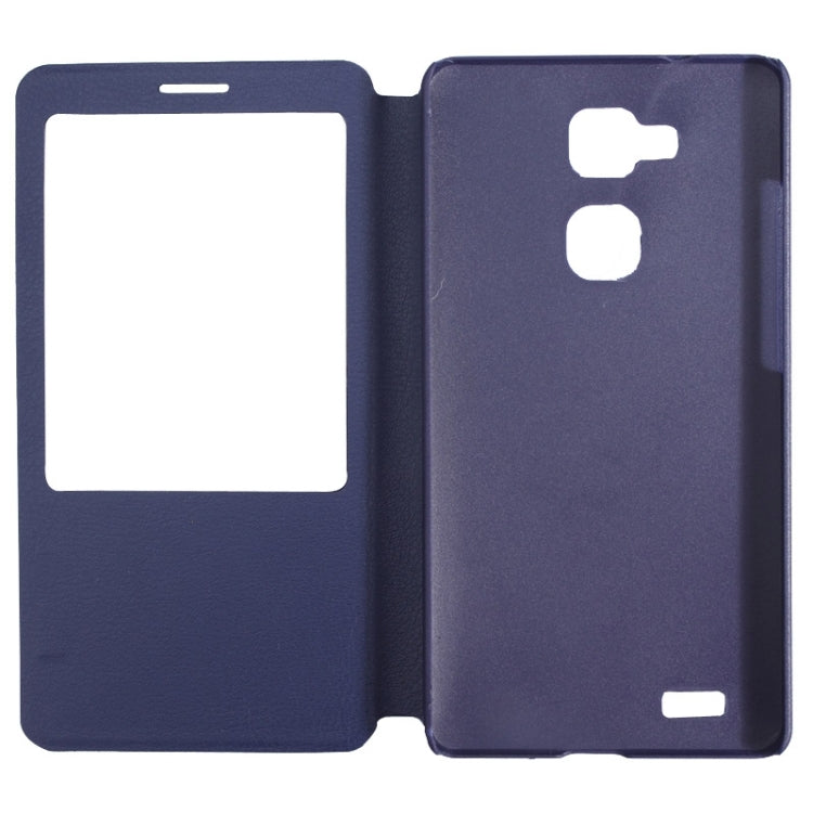 Leather Case with Display Window for Huawei Ascend Mate 7