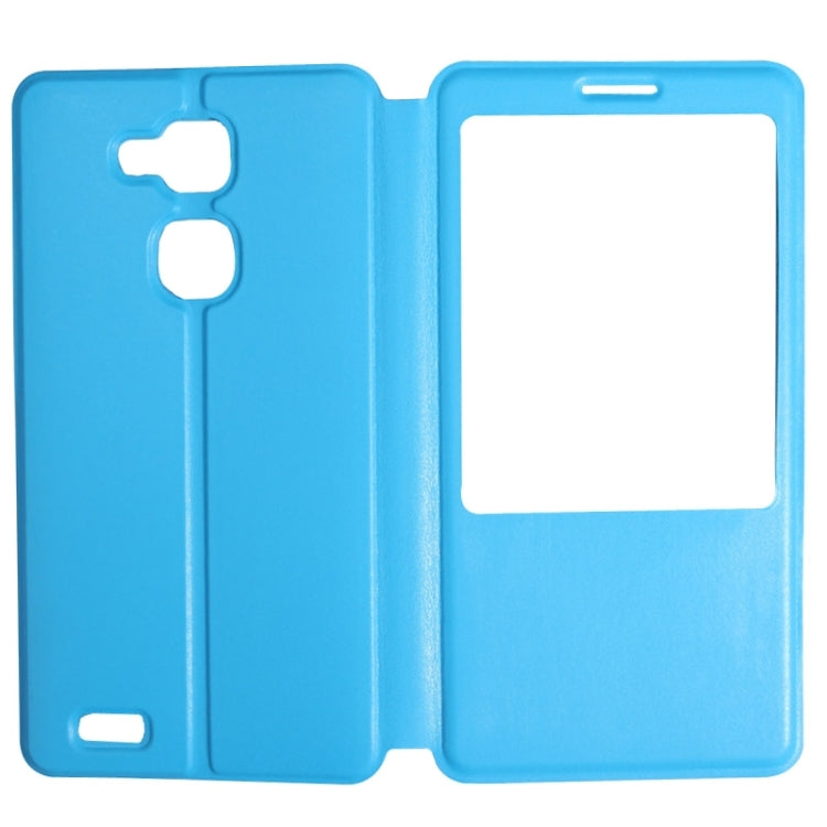 Leather Case with Display Window for Huawei Ascend Mate 7