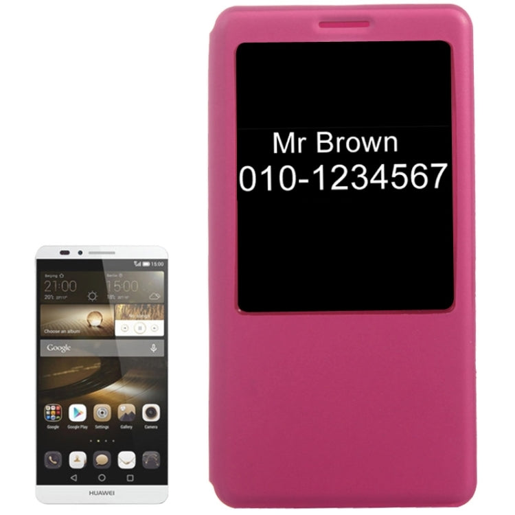 Leather Case with Display Window for Huawei Ascend Mate 7