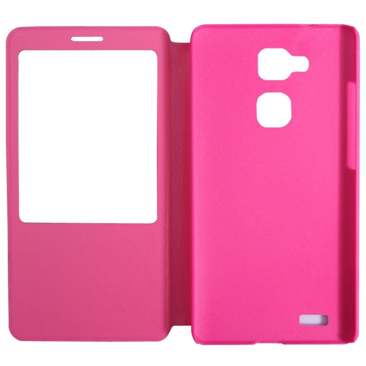 Leather Case with Display Window for Huawei Ascend Mate 7