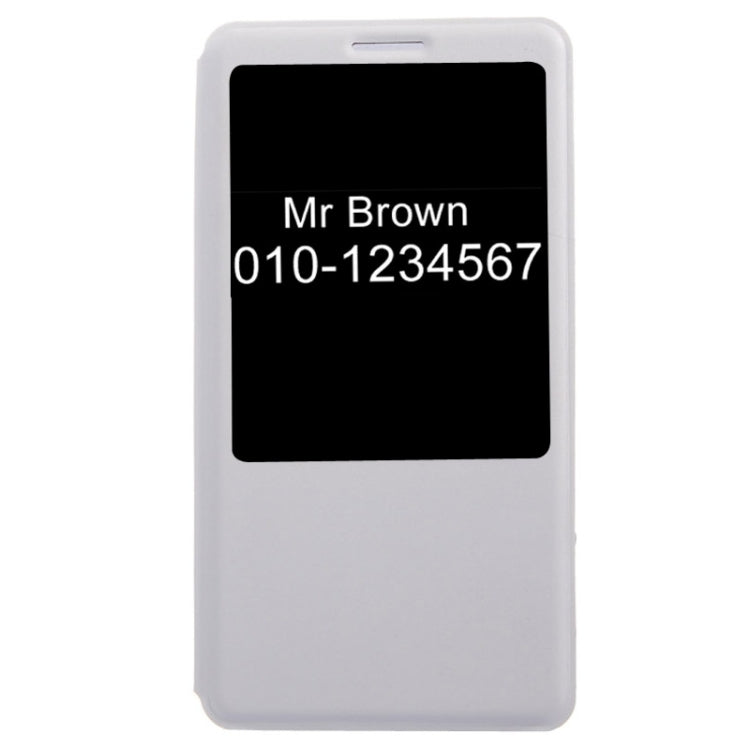 Leather Case with Display Window for Huawei Ascend Mate 7