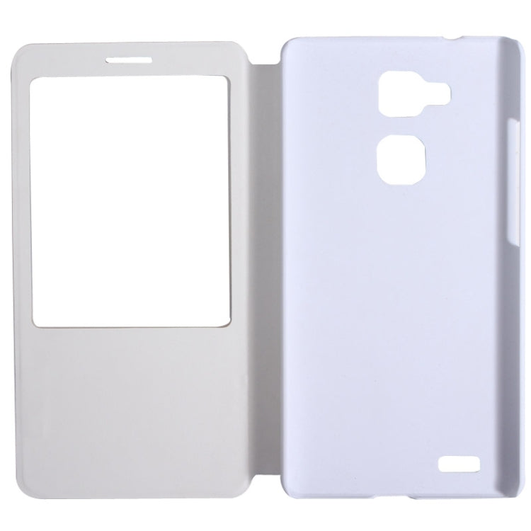 Leather Case with Display Window for Huawei Ascend Mate 7