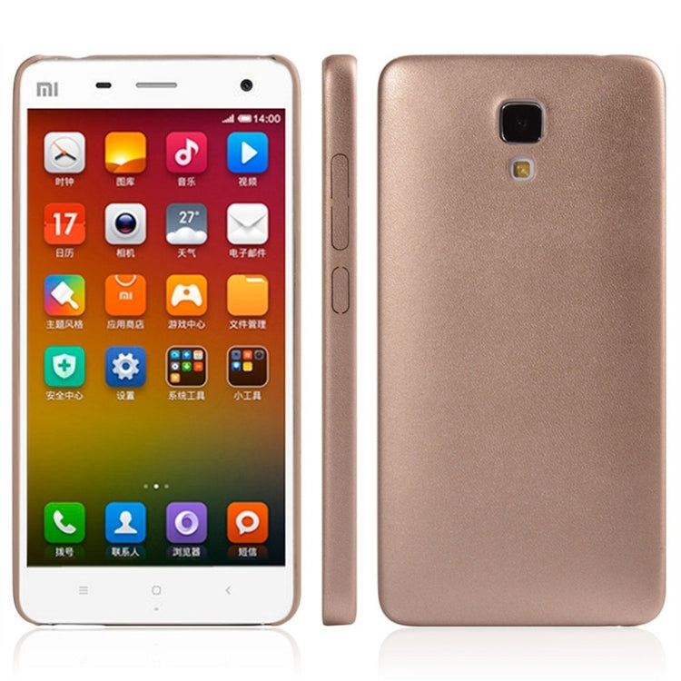 Ultrathin PU Leather Back Cover Protective Case for Xiaomi Mi4