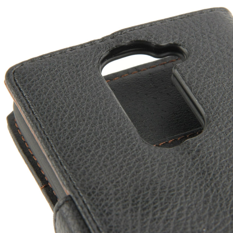 Litchi Texture Horizontal Litchi Texture Button Flip Leather Case with Card Slots & Holder for LG G2 mini (Black)