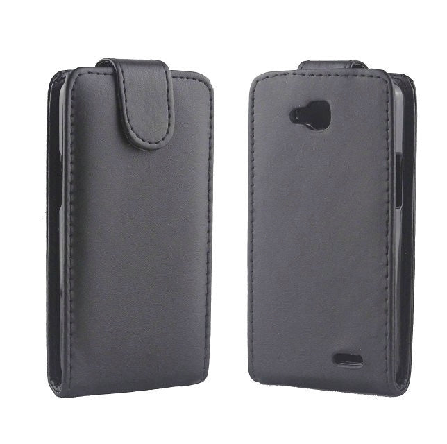 High Quality Vertical Flip Leather Case for LG L90 / D410(Black)