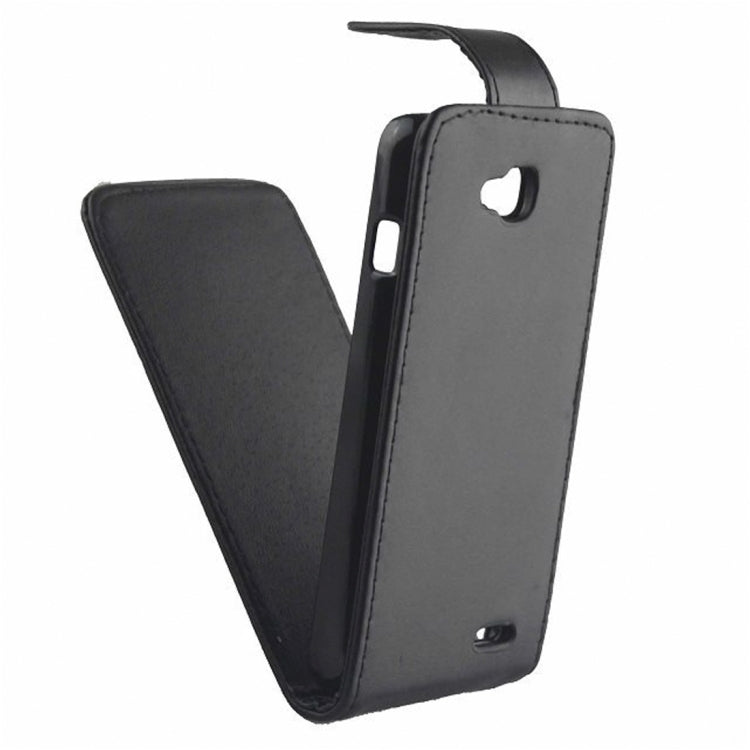 High Quality Vertical Flip Leather Case for LG L90 / D410(Black)