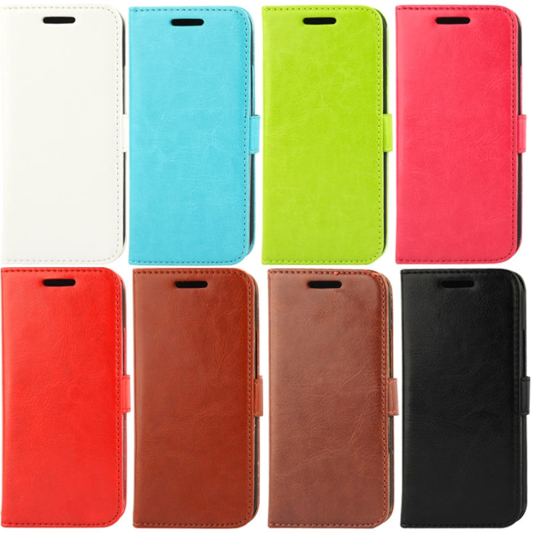 Fine Sheepskin Texture Button Flip Leather Case with Card Slots & Holder for HTC One / M8 mini (Magenta)